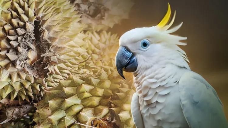 Cockatoos develop taste for world's stinkiest fruit on Top End farm